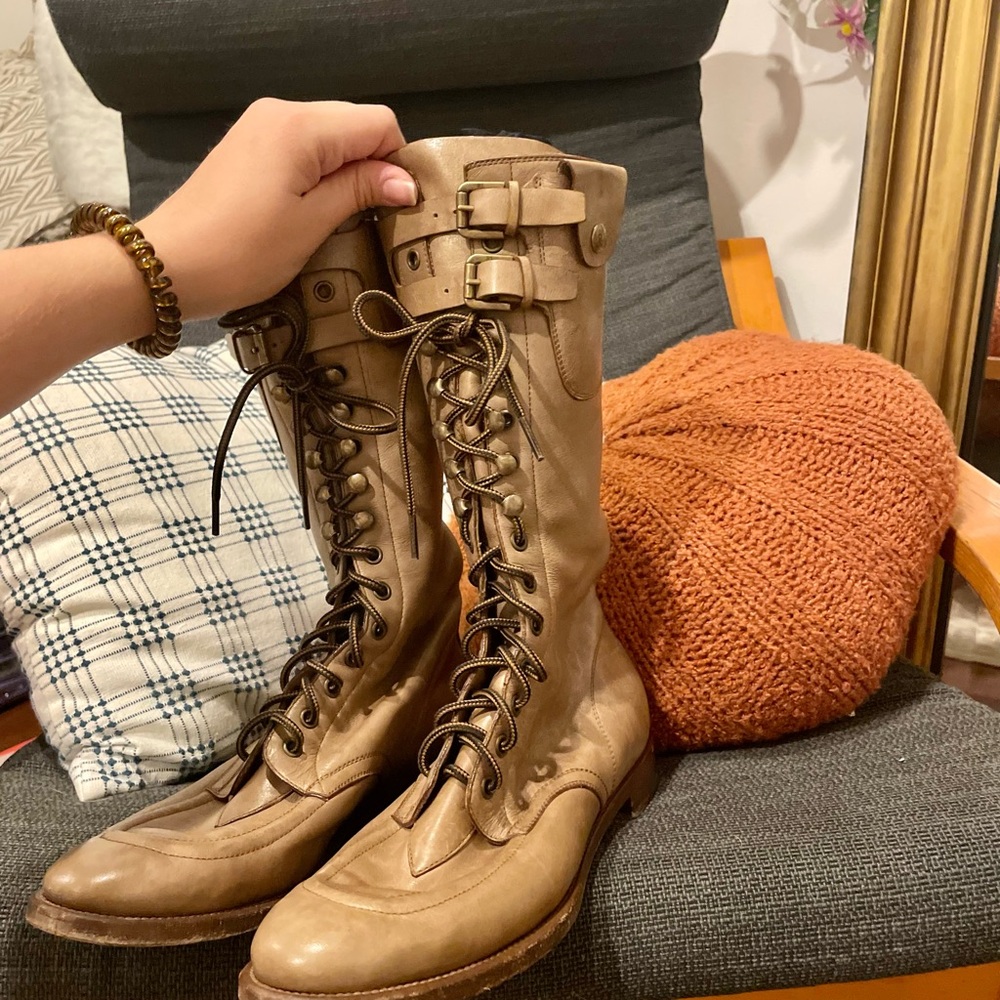 Vintage Ralph Lauren Lace up Boots